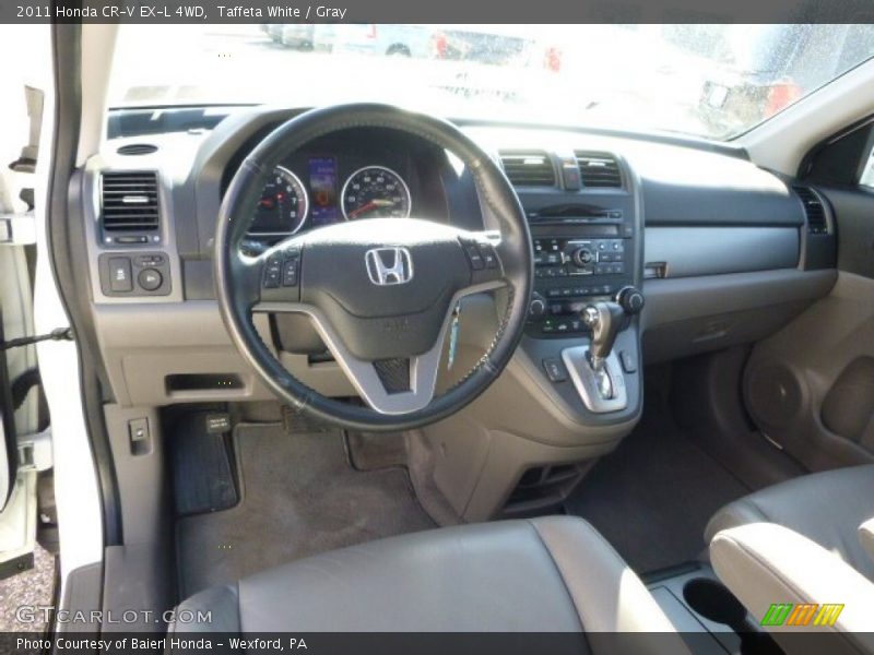 Taffeta White / Gray 2011 Honda CR-V EX-L 4WD