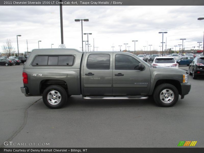 Taupe Gray Metallic / Ebony 2011 Chevrolet Silverado 1500 LT Crew Cab 4x4