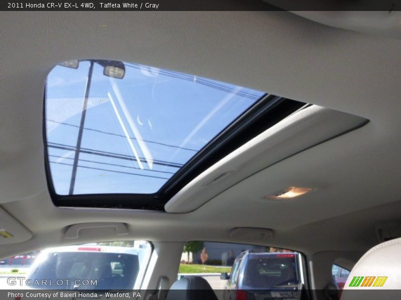 Taffeta White / Gray 2011 Honda CR-V EX-L 4WD
