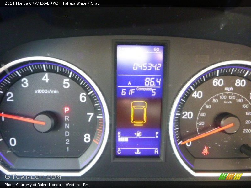 Taffeta White / Gray 2011 Honda CR-V EX-L 4WD