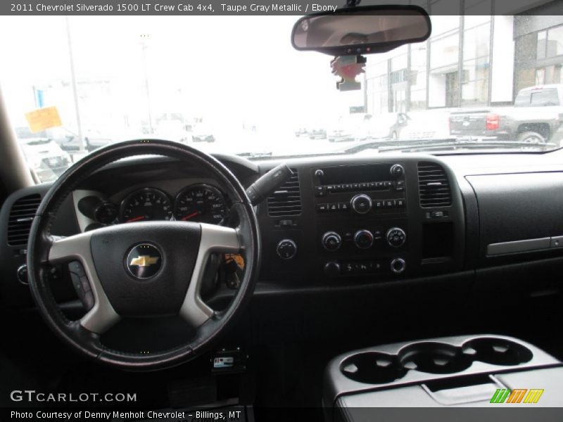 Taupe Gray Metallic / Ebony 2011 Chevrolet Silverado 1500 LT Crew Cab 4x4