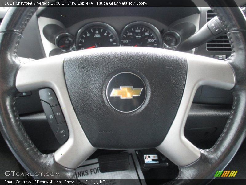 Taupe Gray Metallic / Ebony 2011 Chevrolet Silverado 1500 LT Crew Cab 4x4