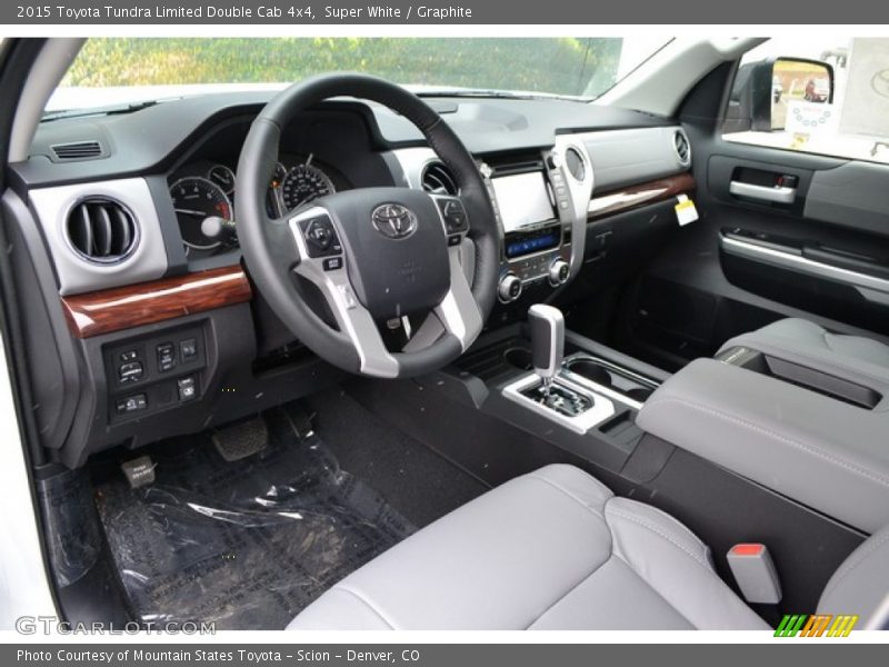 Super White / Graphite 2015 Toyota Tundra Limited Double Cab 4x4