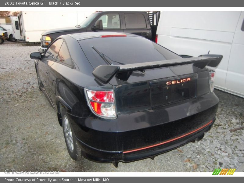 Black / Black/Red 2001 Toyota Celica GT