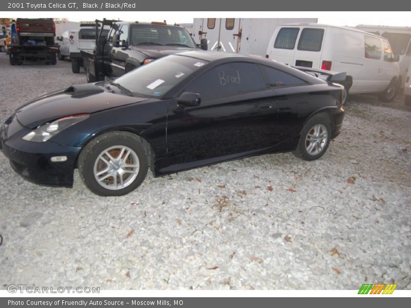 Black / Black/Red 2001 Toyota Celica GT