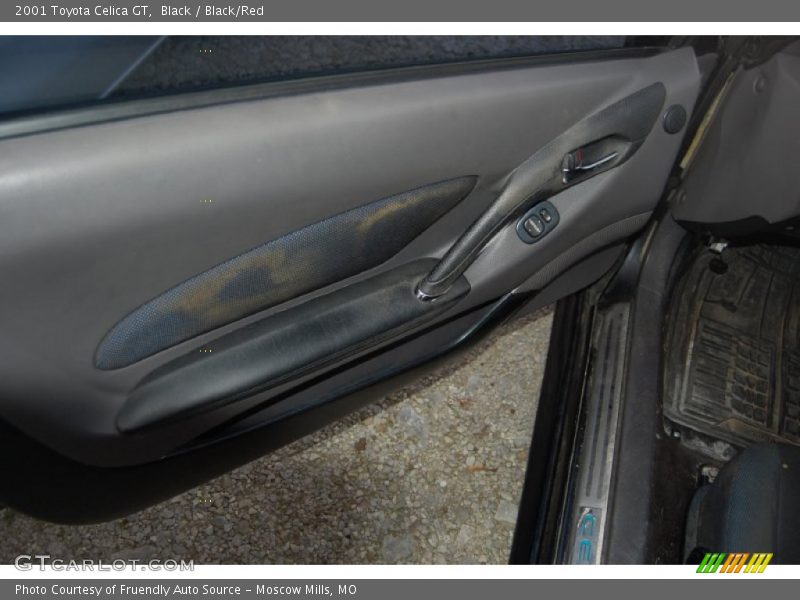 Black / Black/Red 2001 Toyota Celica GT
