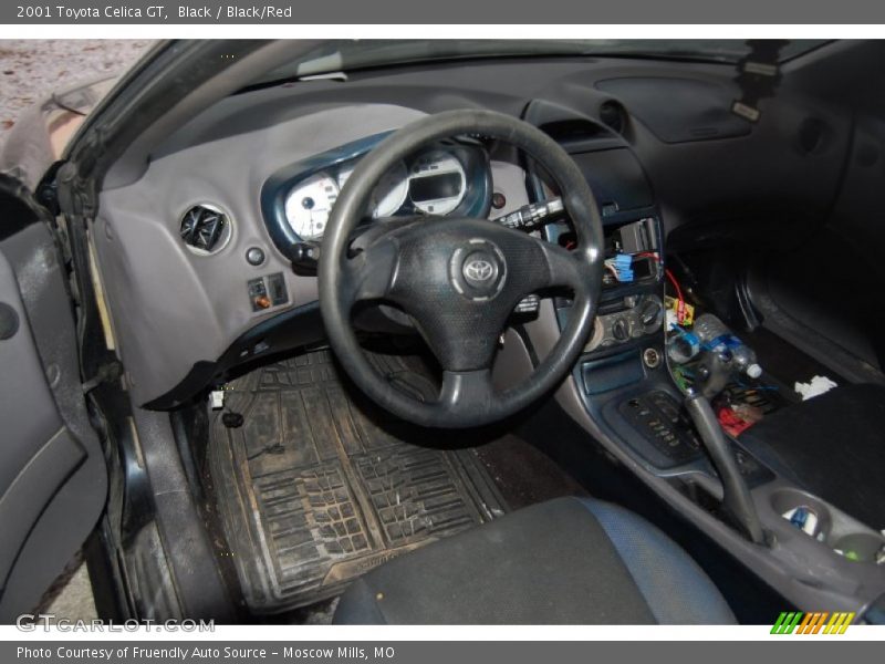 Black / Black/Red 2001 Toyota Celica GT