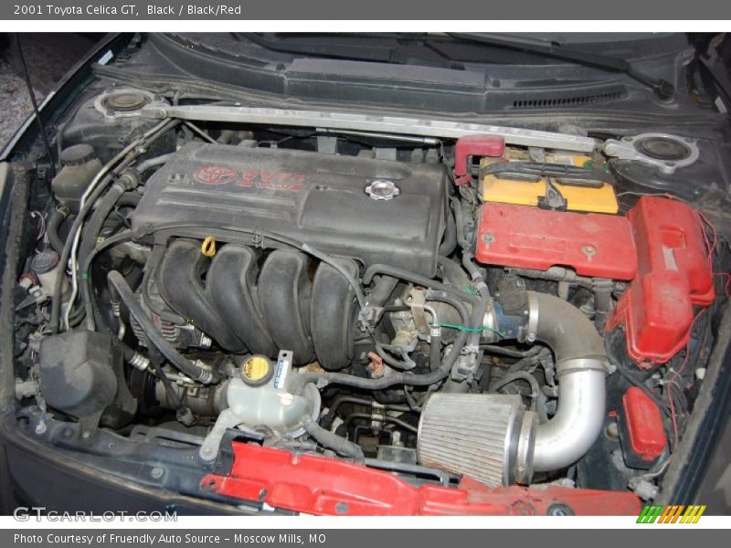 Black / Black/Red 2001 Toyota Celica GT