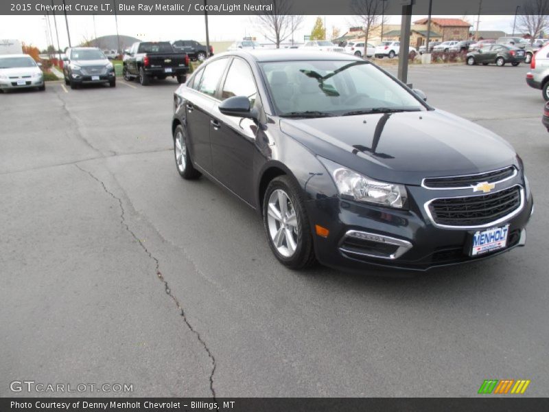 Blue Ray Metallic / Cocoa/Light Neutral 2015 Chevrolet Cruze LT