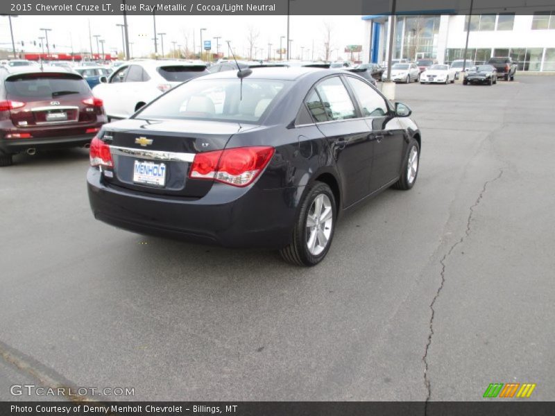 Blue Ray Metallic / Cocoa/Light Neutral 2015 Chevrolet Cruze LT