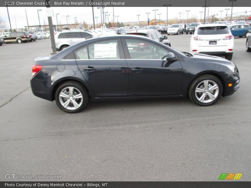 Blue Ray Metallic / Cocoa/Light Neutral 2015 Chevrolet Cruze LT