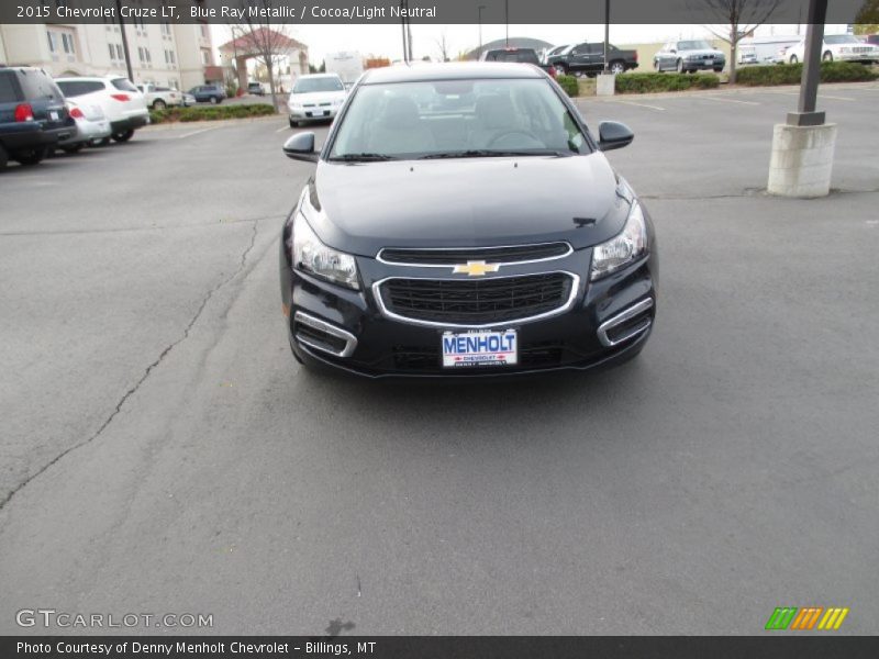 Blue Ray Metallic / Cocoa/Light Neutral 2015 Chevrolet Cruze LT
