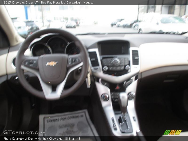 Blue Ray Metallic / Cocoa/Light Neutral 2015 Chevrolet Cruze LT
