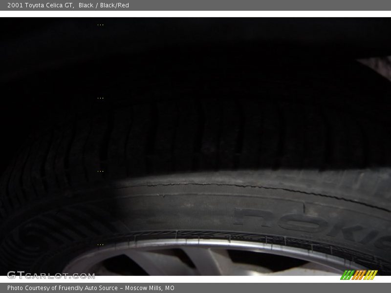 Black / Black/Red 2001 Toyota Celica GT