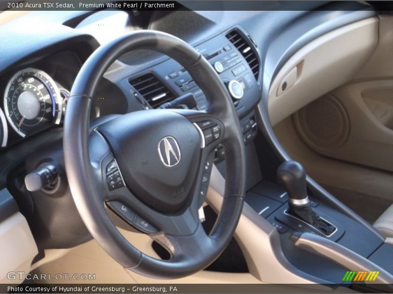 Premium White Pearl / Parchment 2010 Acura TSX Sedan