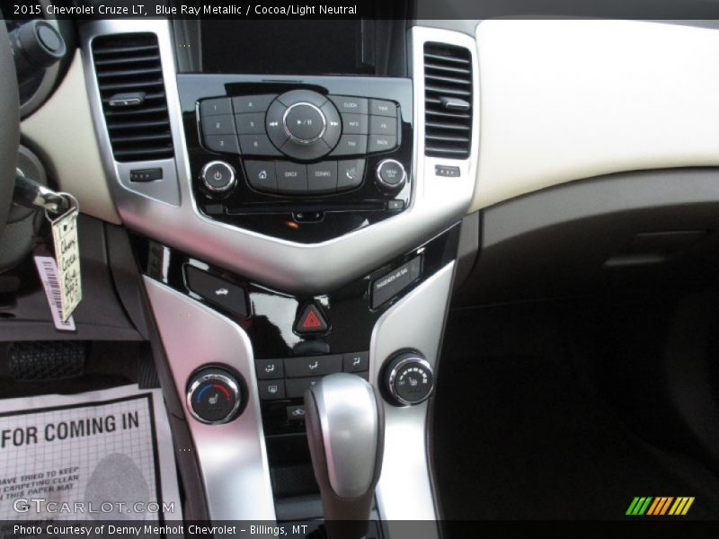 Blue Ray Metallic / Cocoa/Light Neutral 2015 Chevrolet Cruze LT