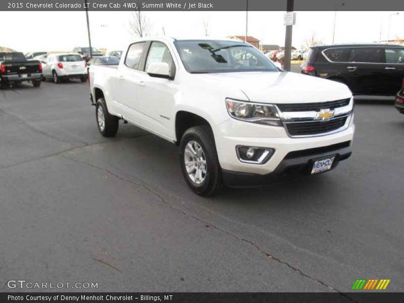 Summit White / Jet Black 2015 Chevrolet Colorado LT Crew Cab 4WD