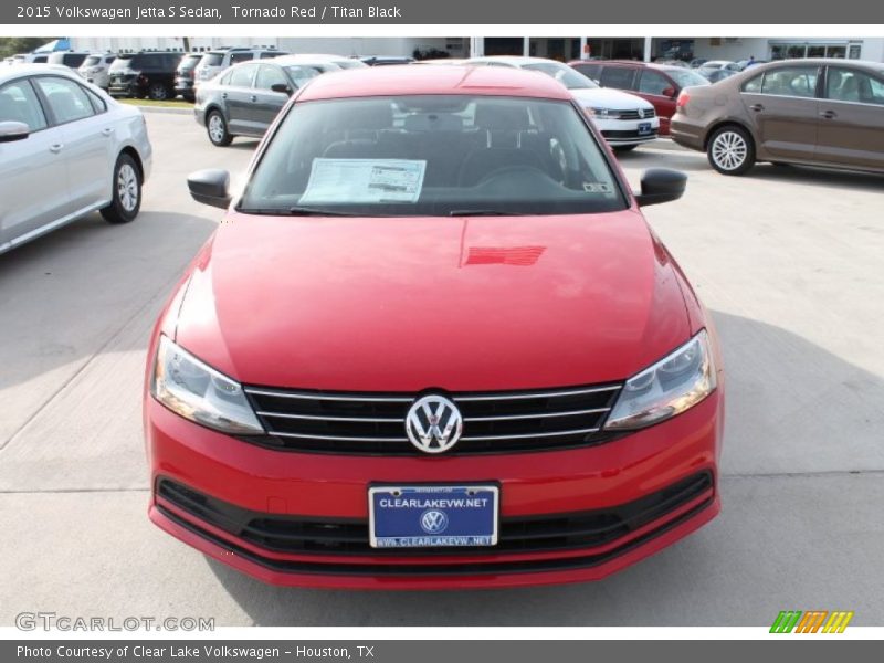 Tornado Red / Titan Black 2015 Volkswagen Jetta S Sedan