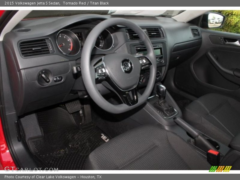 Tornado Red / Titan Black 2015 Volkswagen Jetta S Sedan