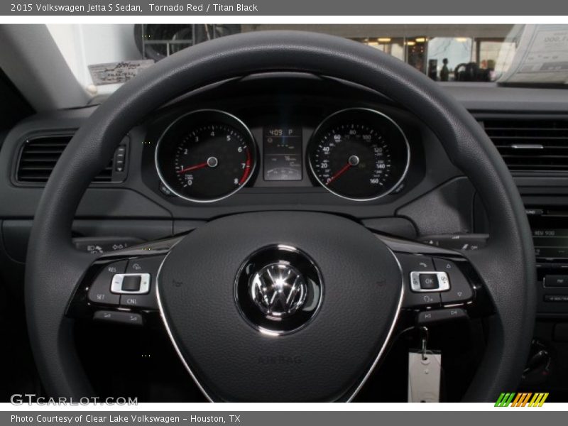 Tornado Red / Titan Black 2015 Volkswagen Jetta S Sedan