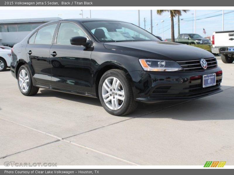 Black / Titan Black 2015 Volkswagen Jetta S Sedan