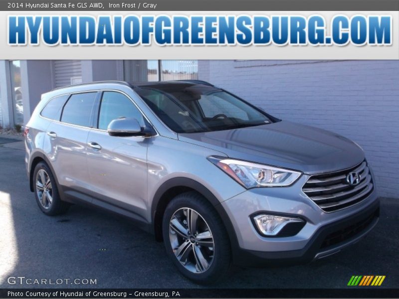 Iron Frost / Gray 2014 Hyundai Santa Fe GLS AWD