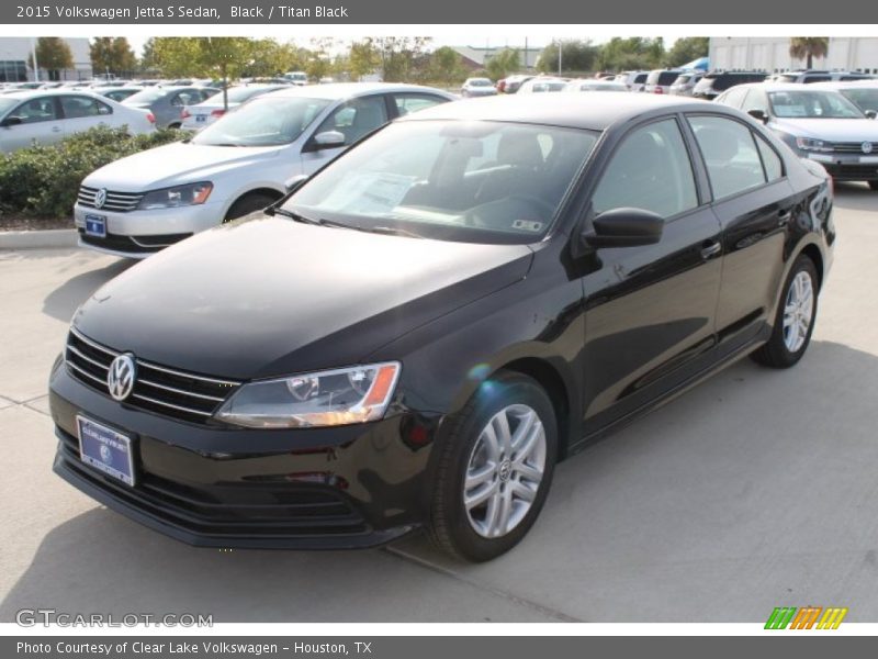 Black / Titan Black 2015 Volkswagen Jetta S Sedan