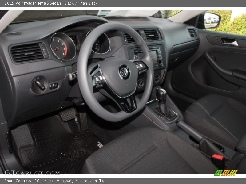 Black / Titan Black 2015 Volkswagen Jetta S Sedan