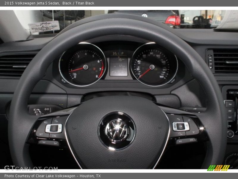 Black / Titan Black 2015 Volkswagen Jetta S Sedan
