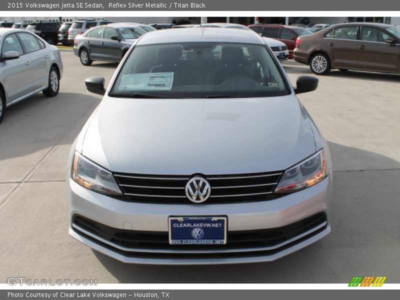 Reflex Silver Metallic / Titan Black 2015 Volkswagen Jetta SE Sedan