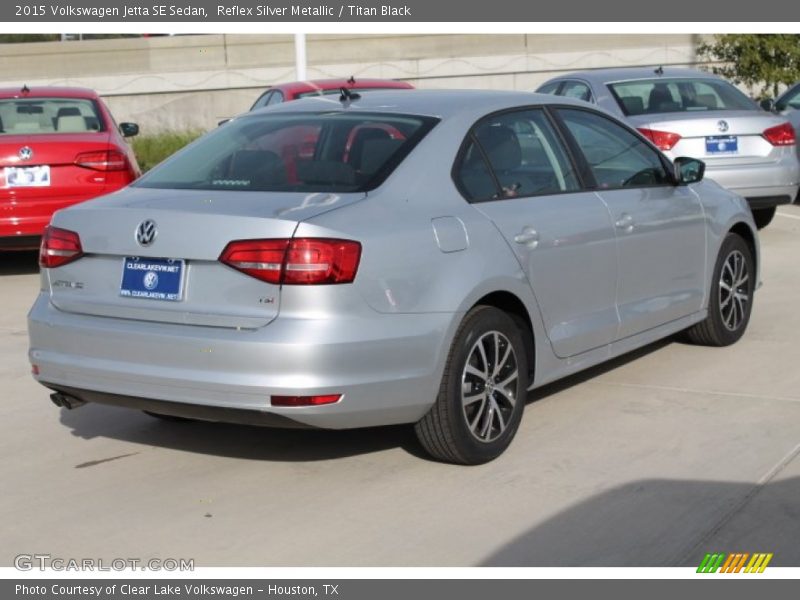 Reflex Silver Metallic / Titan Black 2015 Volkswagen Jetta SE Sedan