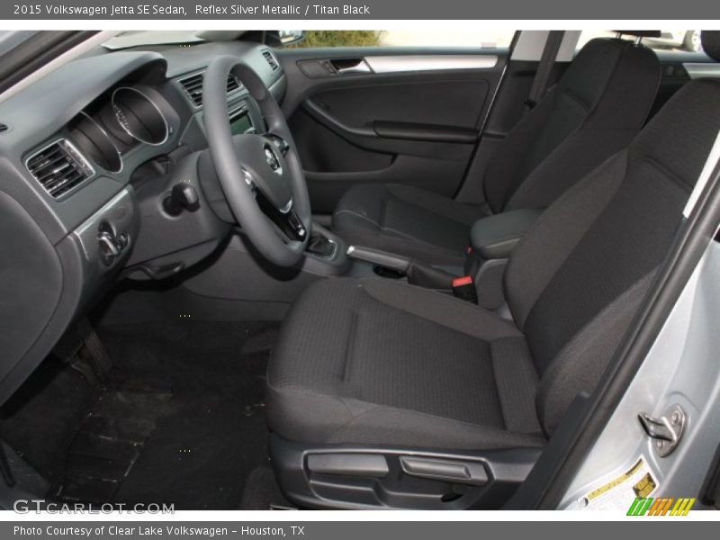 Front Seat of 2015 Jetta SE Sedan
