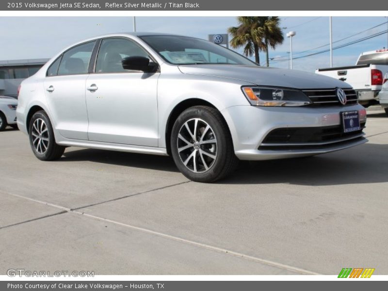 Reflex Silver Metallic / Titan Black 2015 Volkswagen Jetta SE Sedan