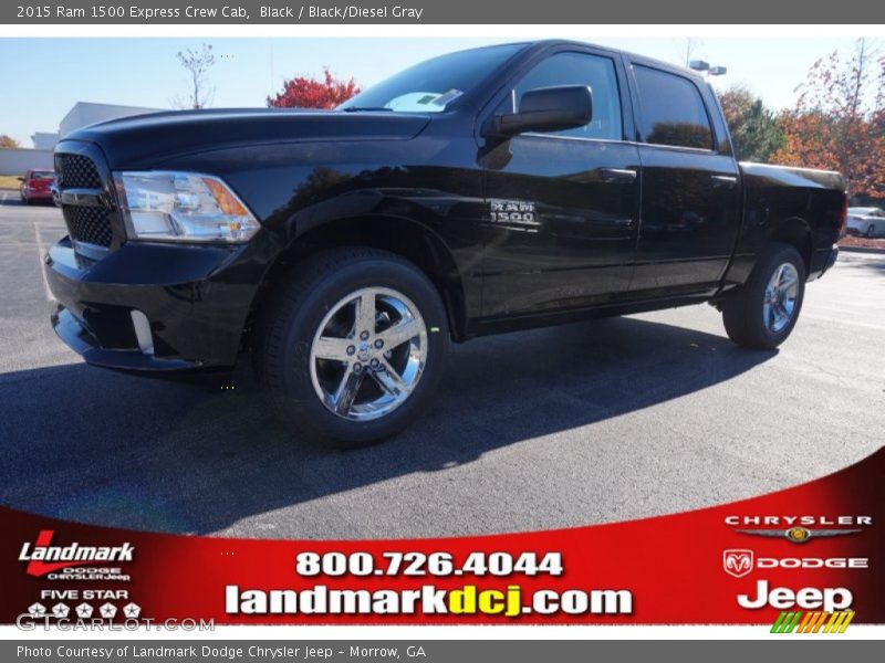 Black / Black/Diesel Gray 2015 Ram 1500 Express Crew Cab