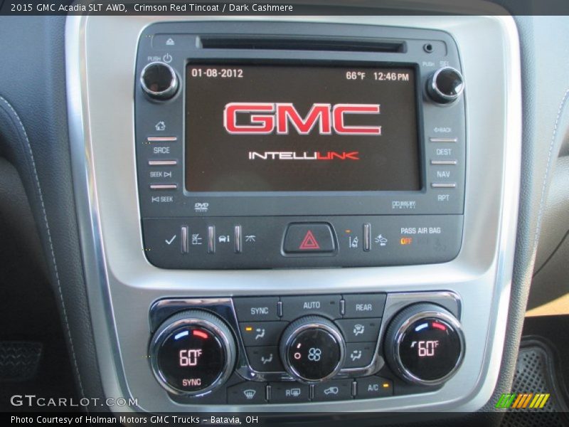 Crimson Red Tincoat / Dark Cashmere 2015 GMC Acadia SLT AWD