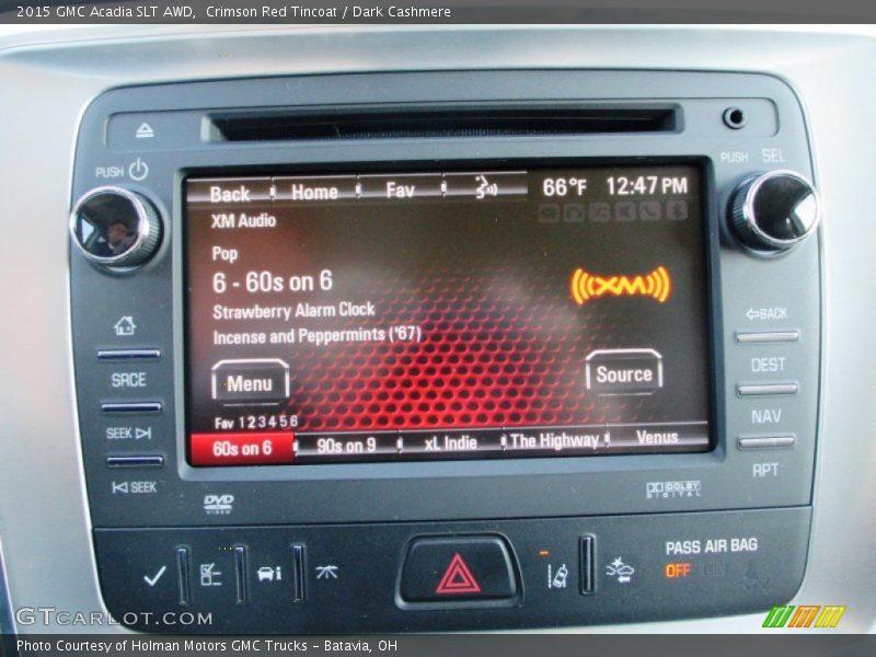 Crimson Red Tincoat / Dark Cashmere 2015 GMC Acadia SLT AWD