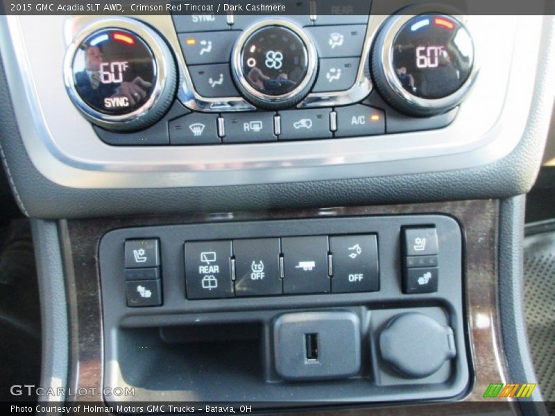 Crimson Red Tincoat / Dark Cashmere 2015 GMC Acadia SLT AWD