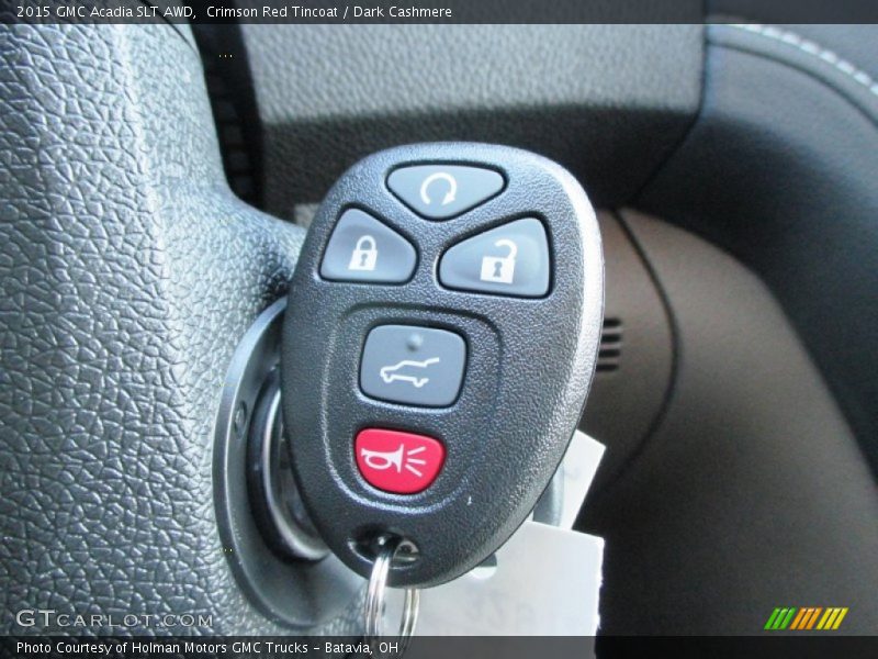 Crimson Red Tincoat / Dark Cashmere 2015 GMC Acadia SLT AWD