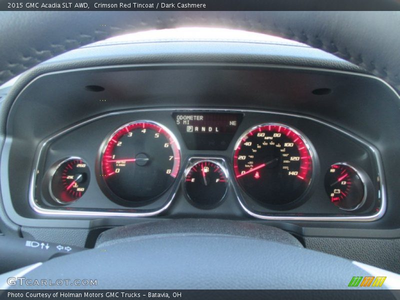 Crimson Red Tincoat / Dark Cashmere 2015 GMC Acadia SLT AWD