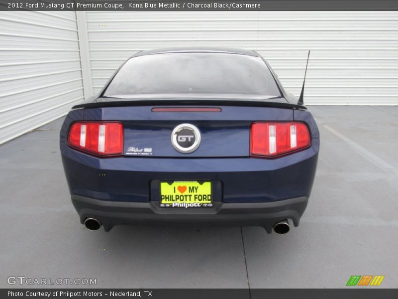 Kona Blue Metallic / Charcoal Black/Cashmere 2012 Ford Mustang GT Premium Coupe