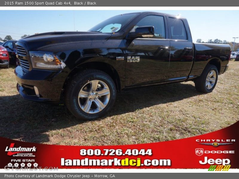 Black / Black 2015 Ram 1500 Sport Quad Cab 4x4