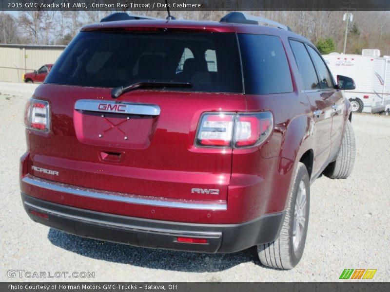 Crimson Red Tincoat / Dark Cashmere 2015 GMC Acadia SLT AWD