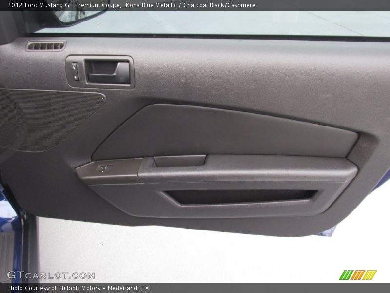 Kona Blue Metallic / Charcoal Black/Cashmere 2012 Ford Mustang GT Premium Coupe