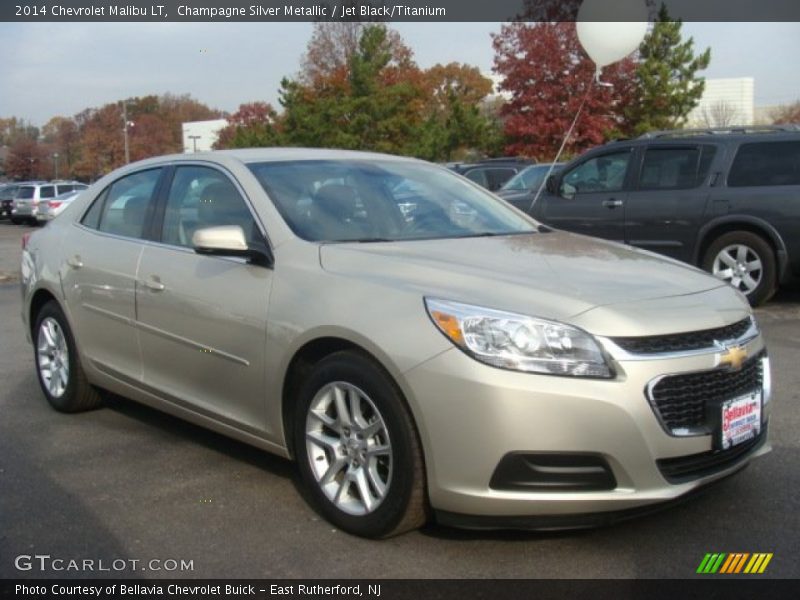 Champagne Silver Metallic / Jet Black/Titanium 2014 Chevrolet Malibu LT