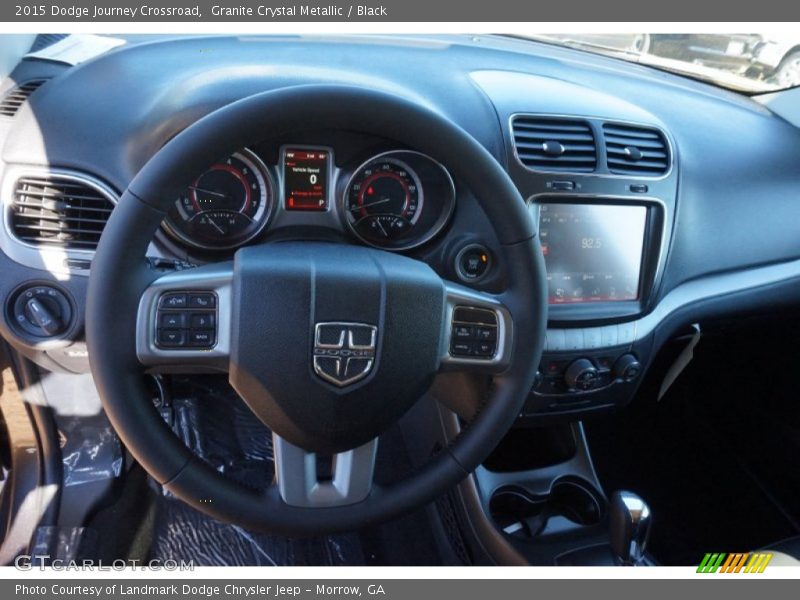 Granite Crystal Metallic / Black 2015 Dodge Journey Crossroad