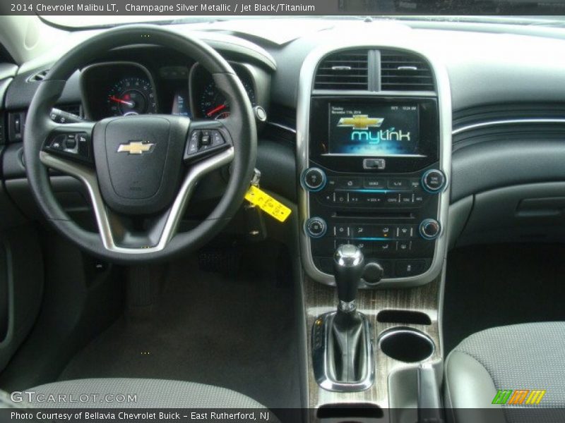 Champagne Silver Metallic / Jet Black/Titanium 2014 Chevrolet Malibu LT