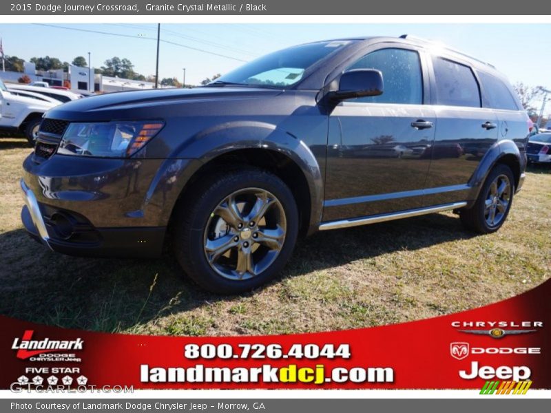 Granite Crystal Metallic / Black 2015 Dodge Journey Crossroad