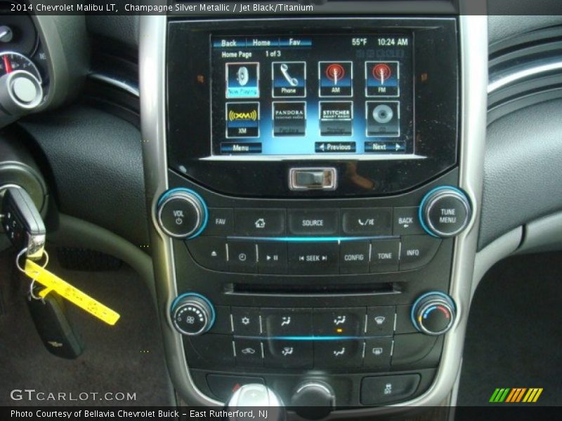 Champagne Silver Metallic / Jet Black/Titanium 2014 Chevrolet Malibu LT