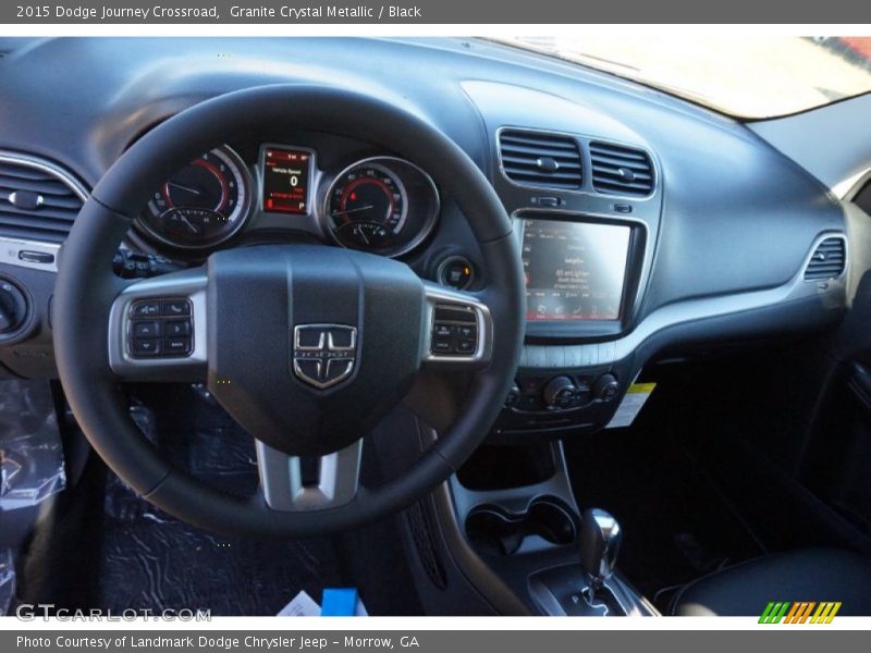 Granite Crystal Metallic / Black 2015 Dodge Journey Crossroad