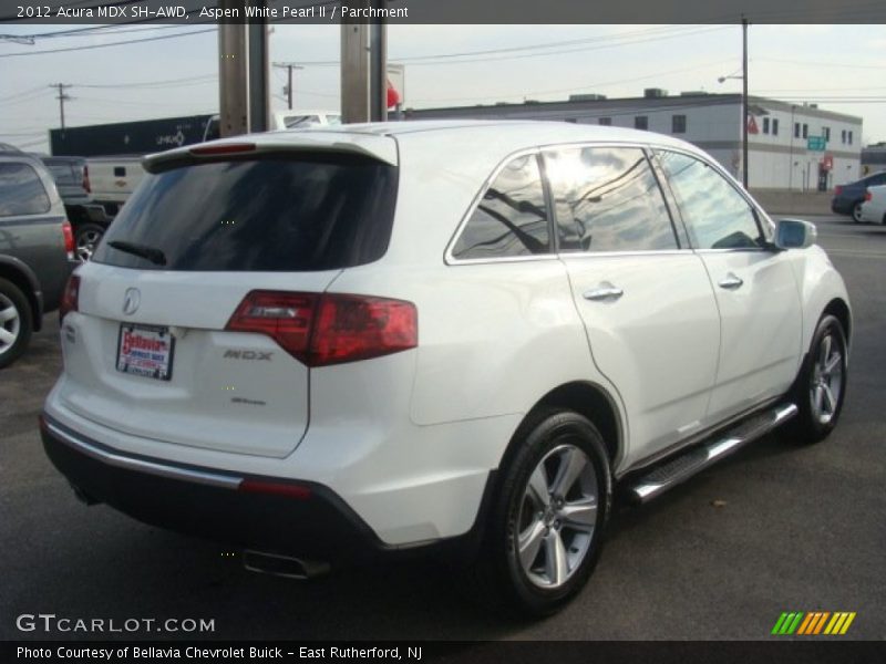 Aspen White Pearl II / Parchment 2012 Acura MDX SH-AWD